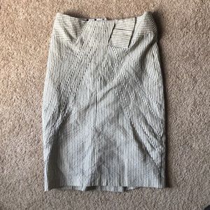 Eva Franco skirt. Black and white pinstriped